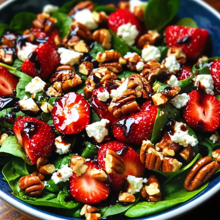 15-Minute Strawberry Spinach Salad