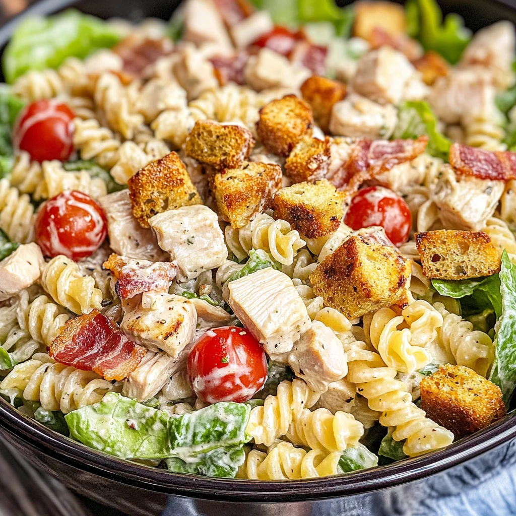 Chicken Caesar Pasta Salad