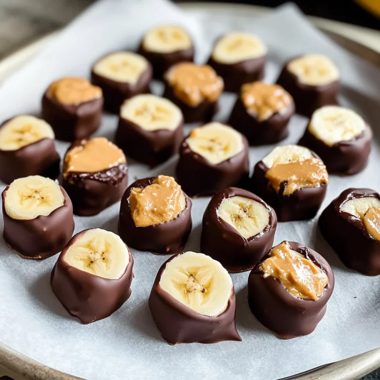 Chocolate Peanut Butter Banana Bites