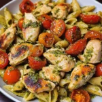 Creamy Chicken Pesto Pasta