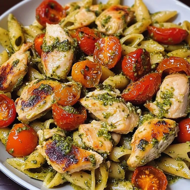 Creamy Chicken Pesto Pasta
