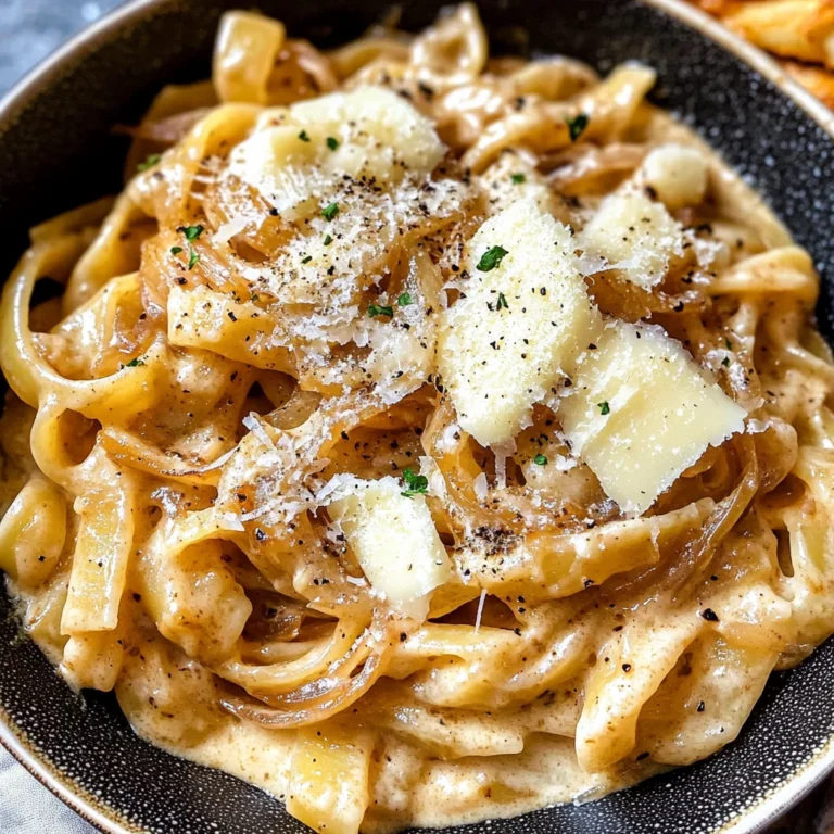 Easy French Onion Pasta