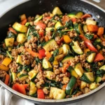 Easy Ground Turkey and Zucchini Skillet