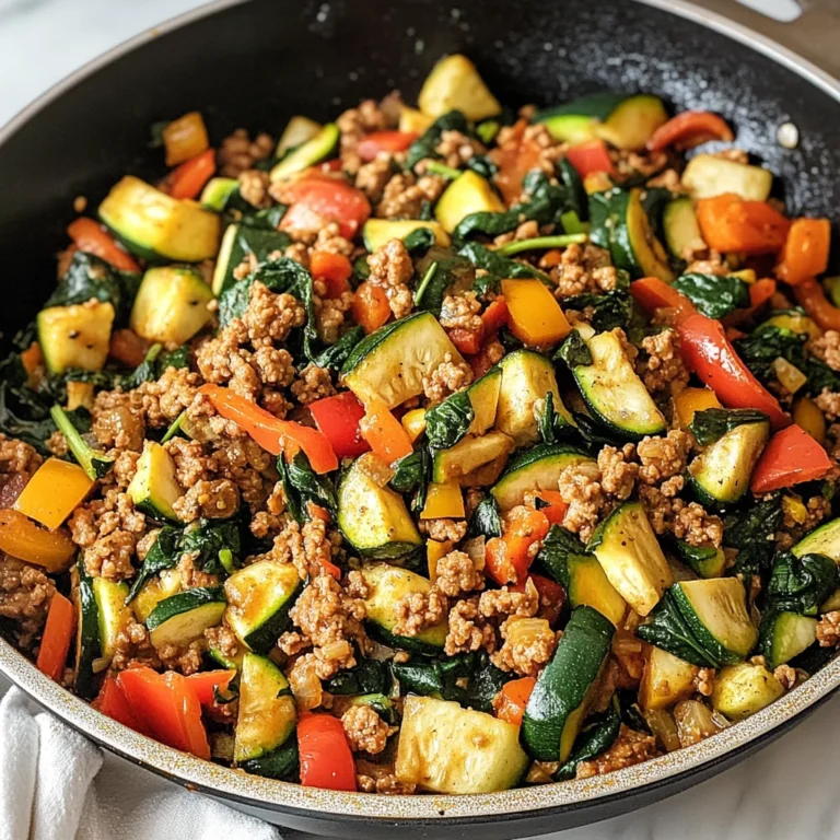 Easy Ground Turkey and Zucchini Skillet