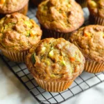 Fluffy Whole Wheat Carrot Zucchini Muffins