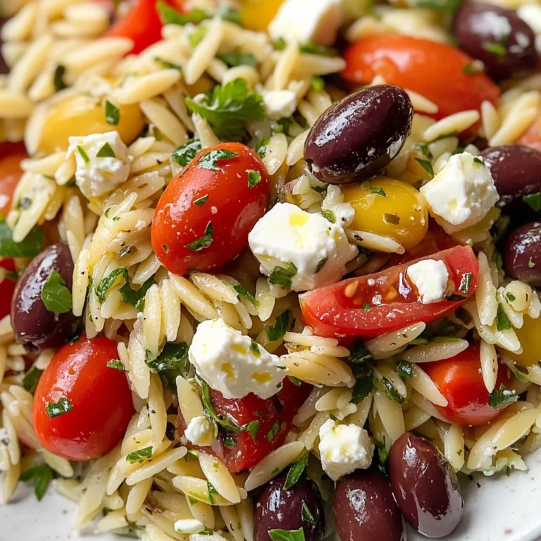 Greek Orzo Pasta Salad