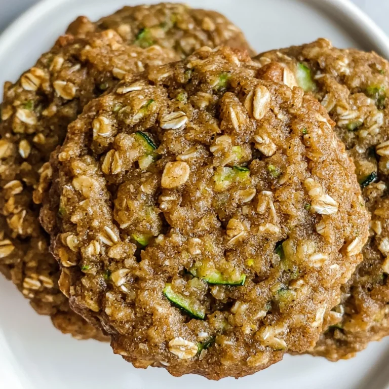 Healthy Zucchini Oatmeal Cookies