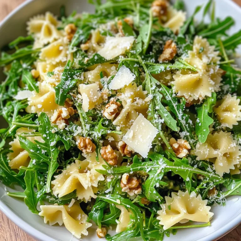 Lemon Arugula Pasta Salad