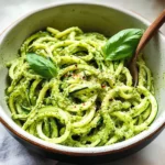 Raw Avocado Pesto Zucchini Noodles