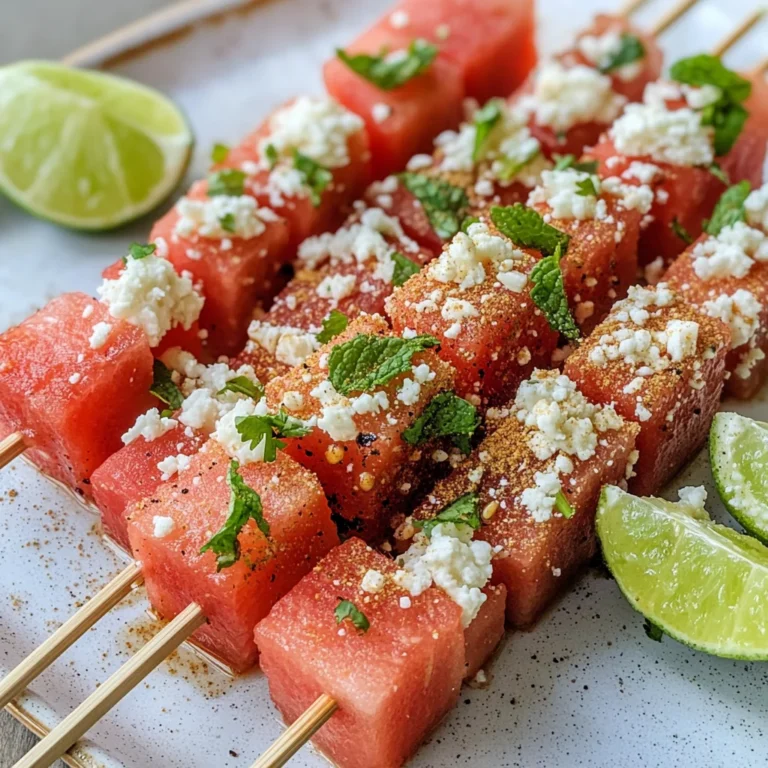 Watermelon Tajin Skewers