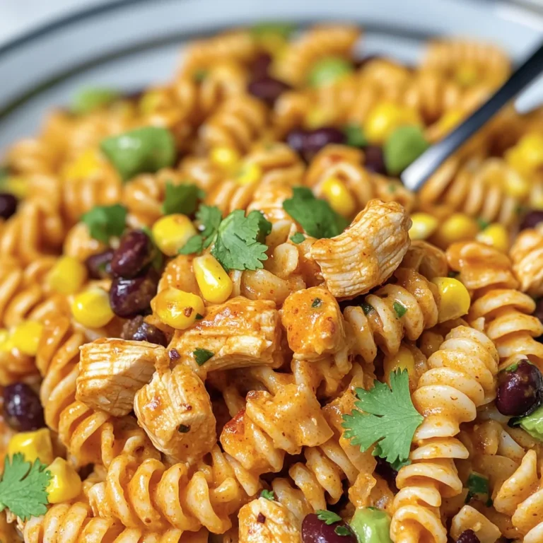 Zesty Chicken Enchilada Pasta Salad