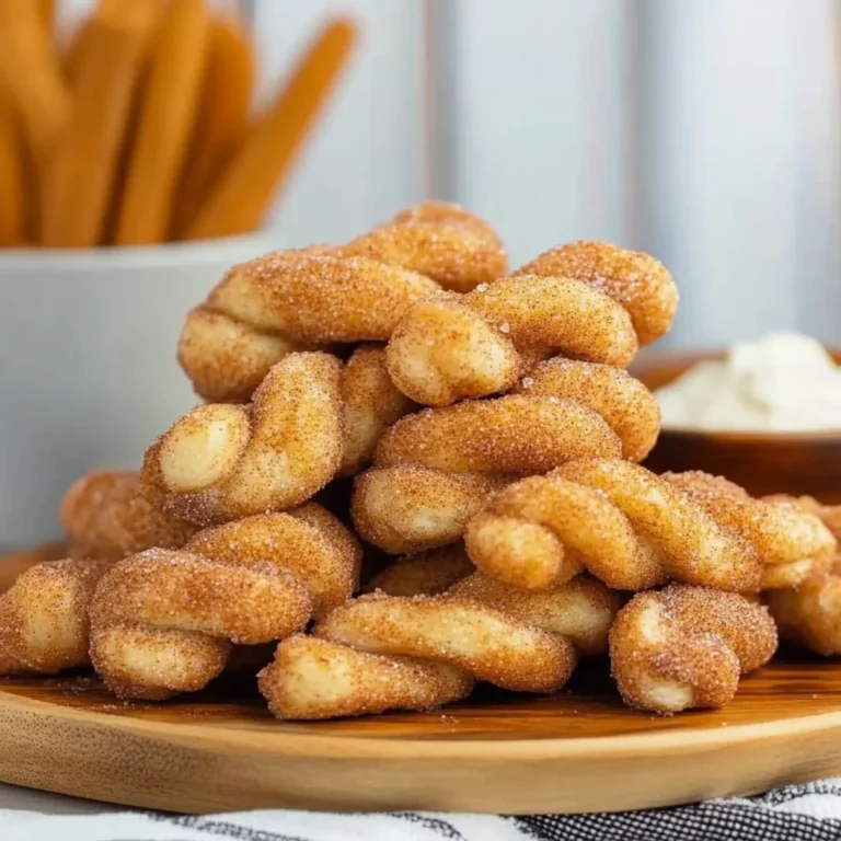 Air Fryer Cinnamon Sugar Twists With Cream Cheese Dip
