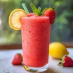 Frozen strawberry lemonade