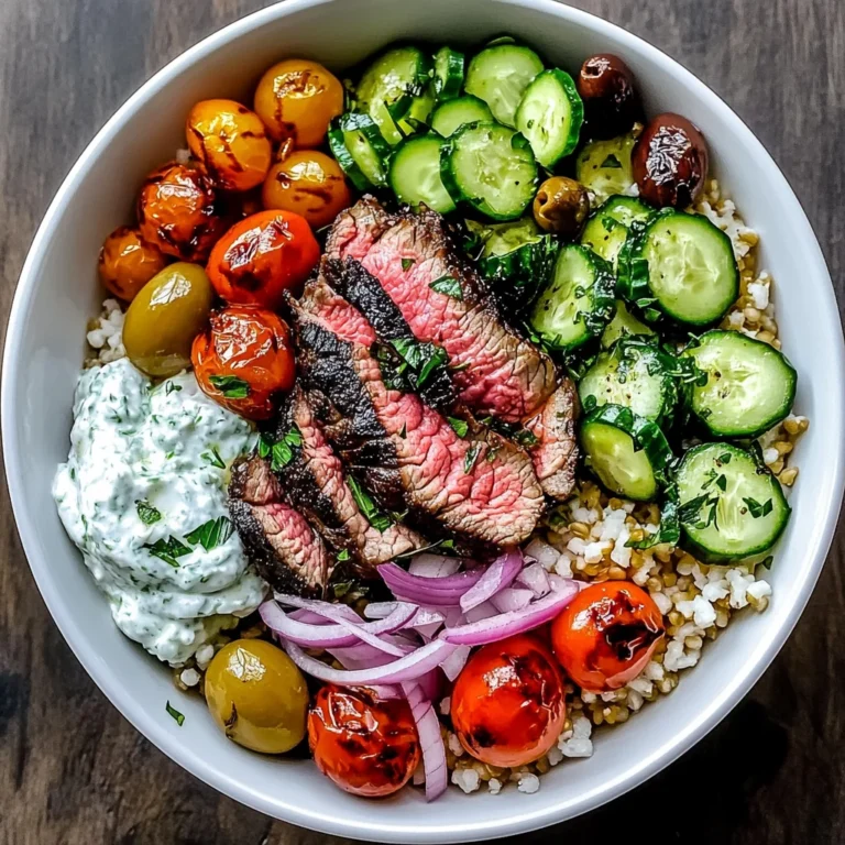 Mediterranean Steak Bowl Recipe