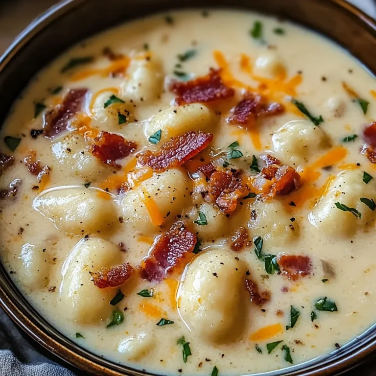 Turkey Bacon Cheddar Gnocchi Soup – A Rich and Creamy Comfort Meal