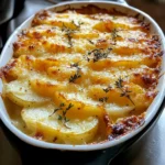 Cheesy Garlic Potatoes Gratin – Easy & Creamy Recipe