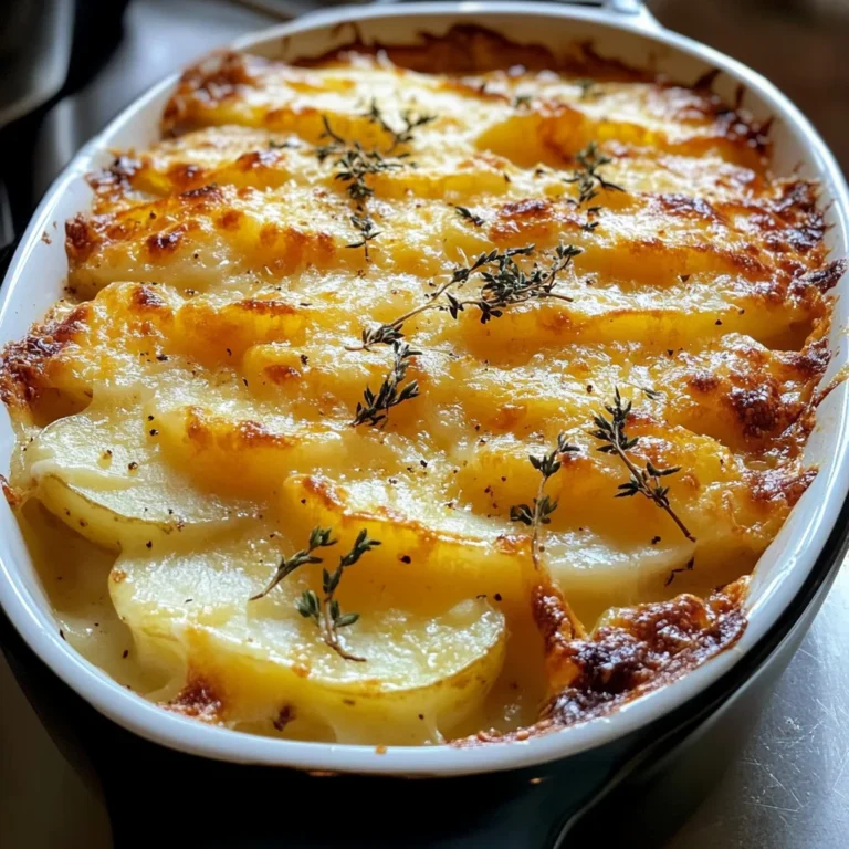 Cheesy Garlic Potatoes Gratin – Easy & Creamy Recipe