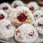 Cherry Snowball Cookies