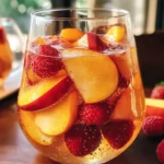 Chilled Peach Moscato Sangria