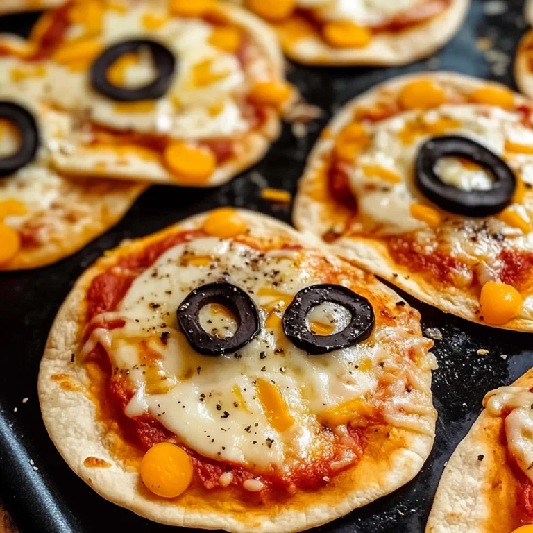 Easy Mini Halloween Pizzas