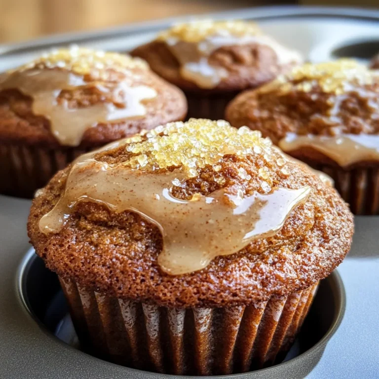 Glazed Gingerbread Muffins