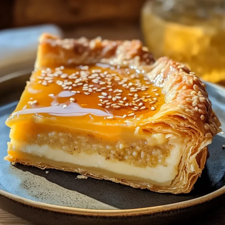 Golden Greek Honey Pie (Melopita)