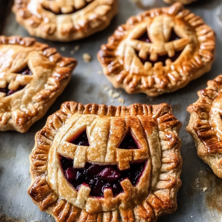 Jack-O-Lantern Hand Pies