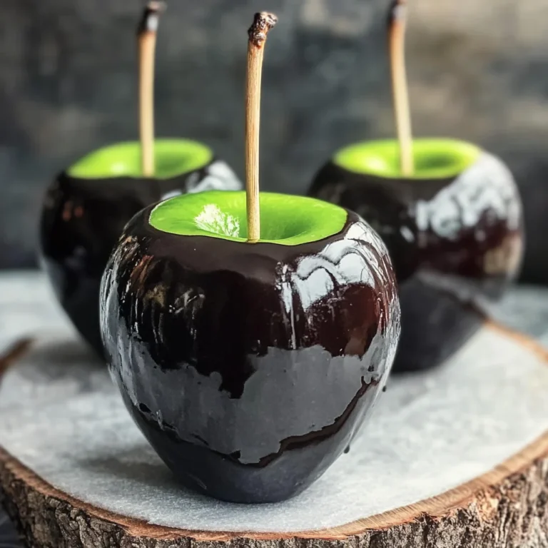 Poison Toffee Apples for Halloween