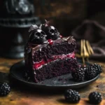 Spooky Black Velvet Halloween Cake