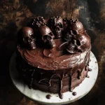 Vegan Chocolate Layer Skull Cake