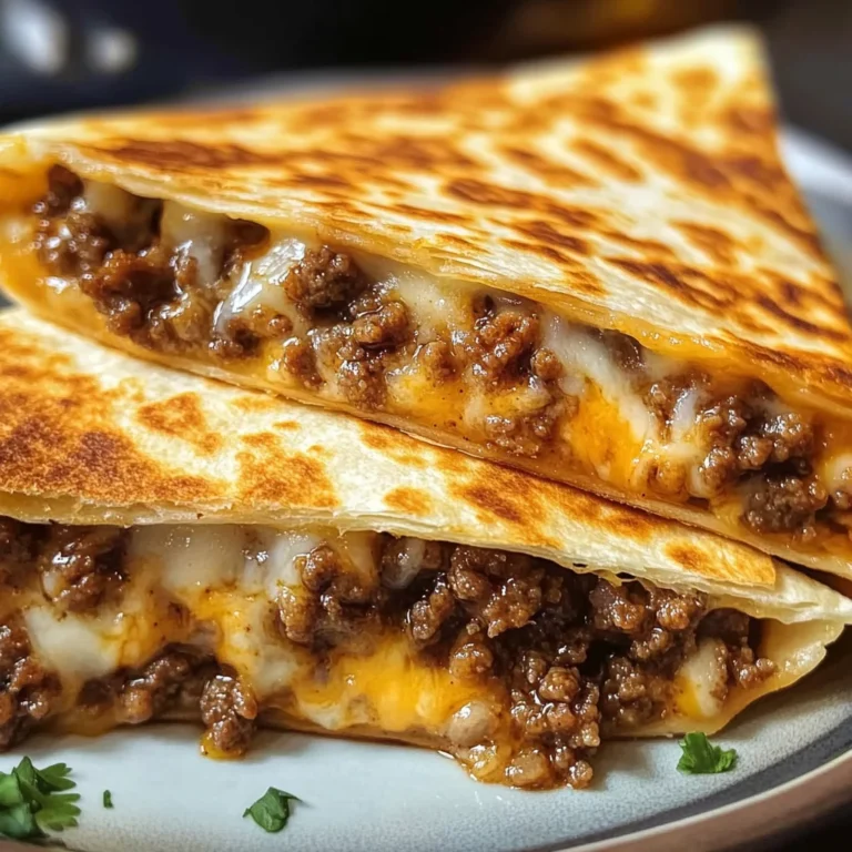 Cheesy Ground Beef Quesadillas Recipe is a must-try!