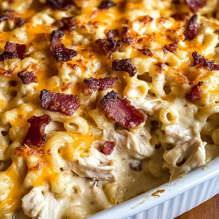 Chicken Turkey Bacon Ranch Mac and Cheese Casserole