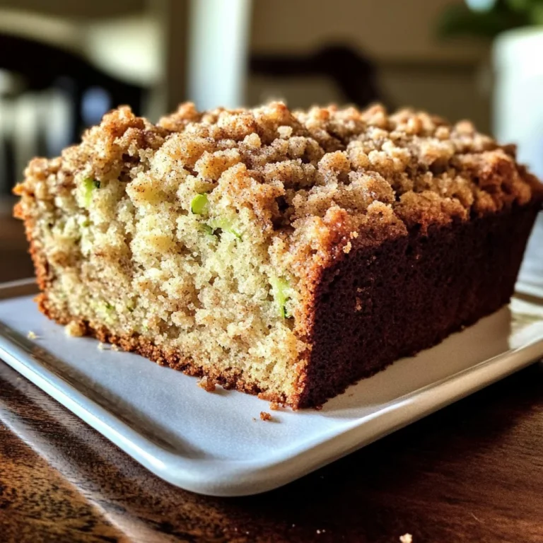 Cinnamon Streusel Topped Zucchini Bread Bakery Style: A Stunning Loaf