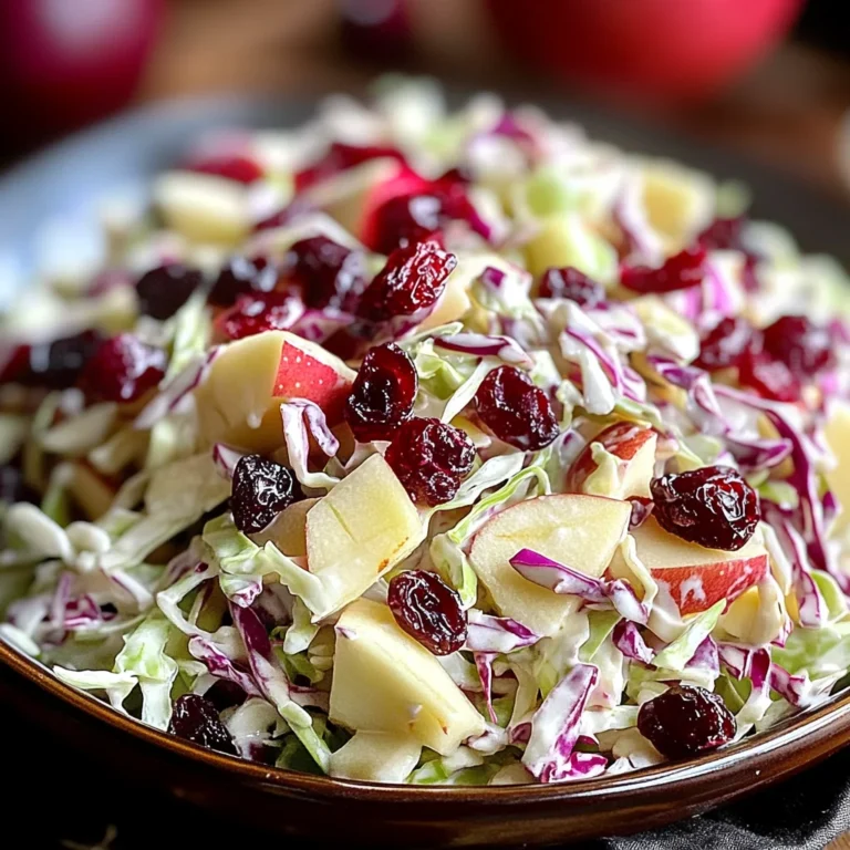 Cranberry Apple Coleslaw: A Delicious & Healthy Recipe