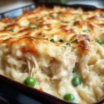 Dump-and-Bake Chicken Alfredo Rice Casserole Recipe