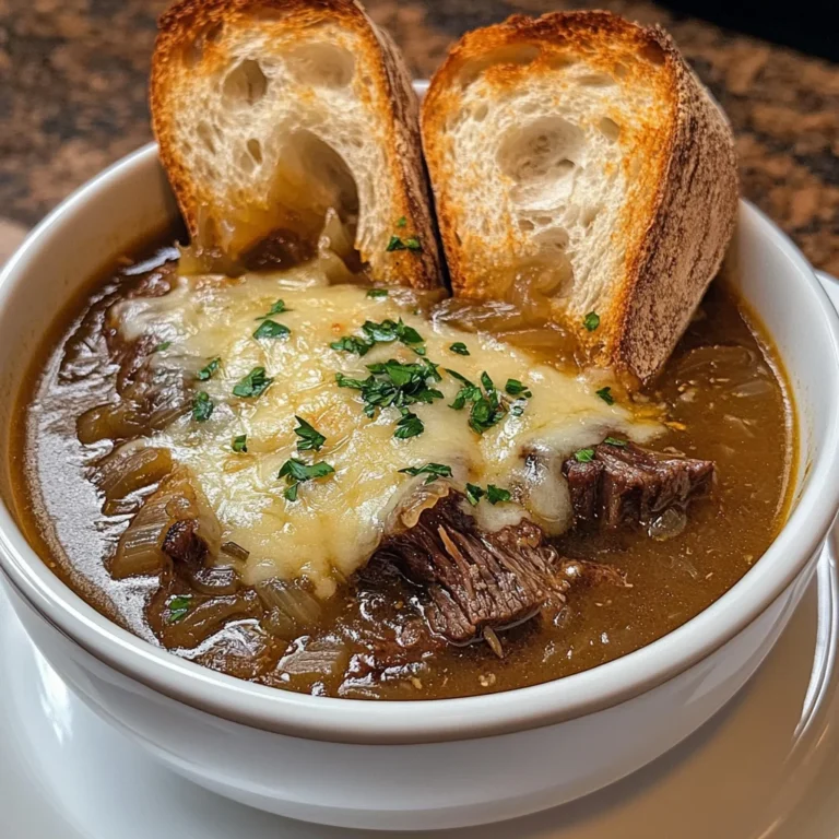 French Onion Beef Short Rib Soup