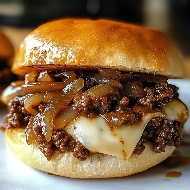 Irresistible French Onion Beef Sloppy Joes